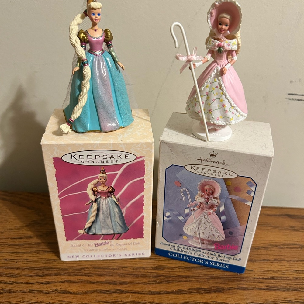 Two Vintage Hallmark Barbie Keepsake Ornaments-Children’s Collector’s Series